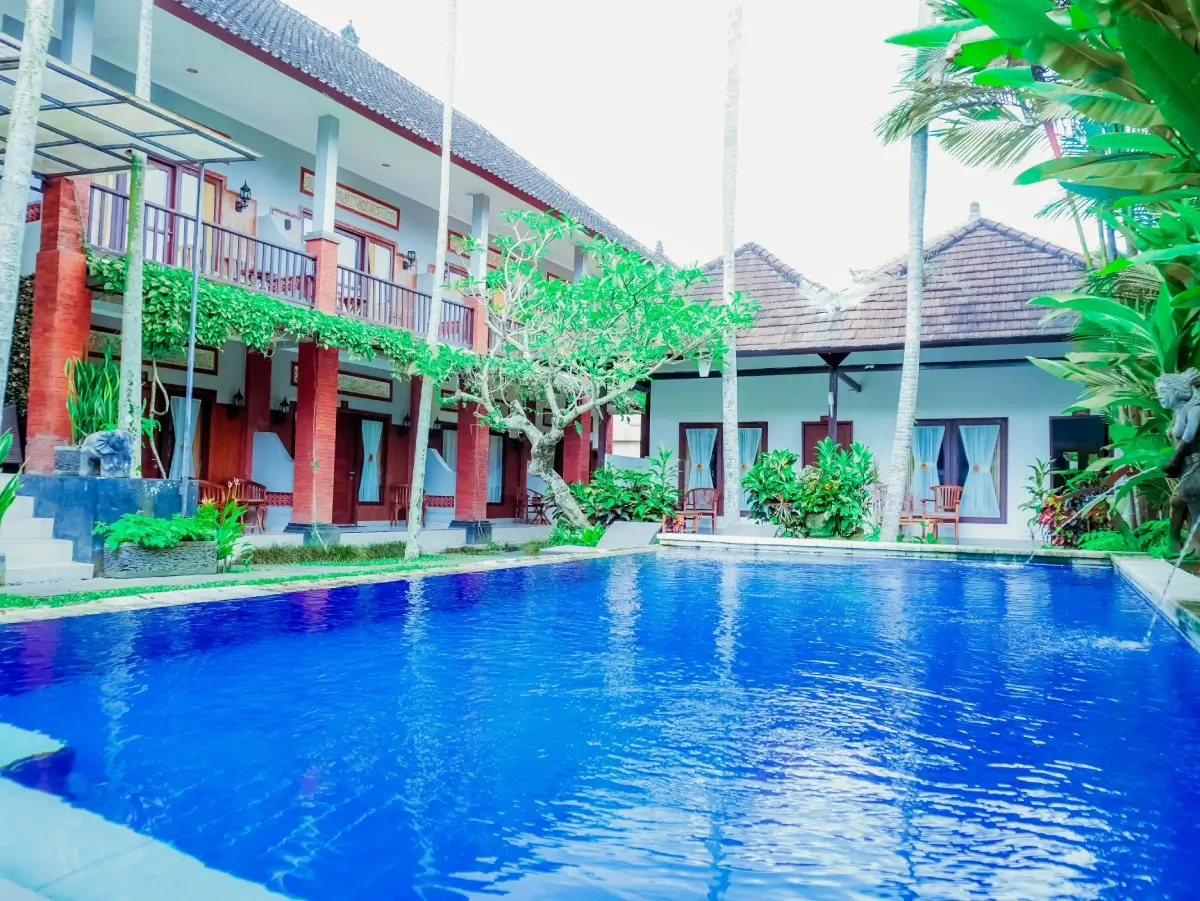 swimming pool of Bali Yoga Retreats