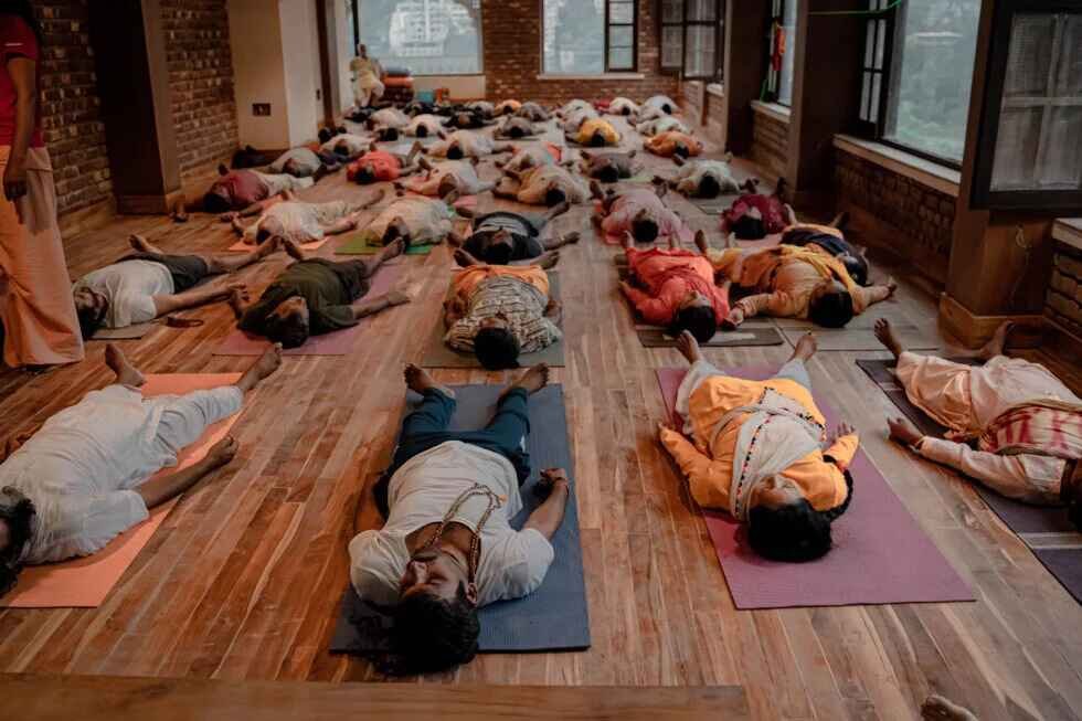 Students Practicing Yoga Nidra