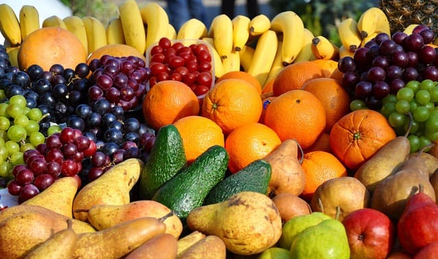 mixed fruits and vegetables