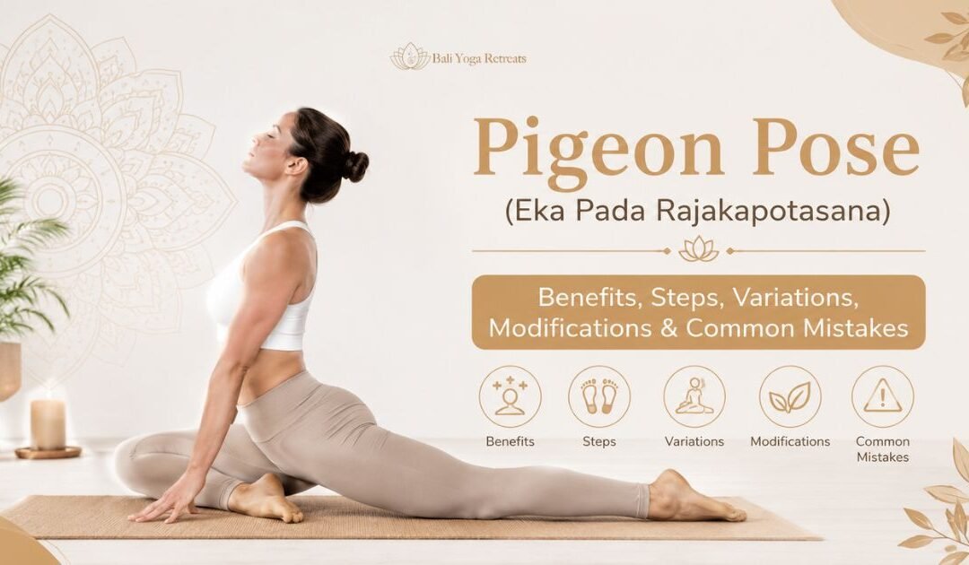 Pigeon Pose: Benefits, Steps, Variations, Modifications & Common Mistakes