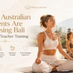 Australian students practicing yoga